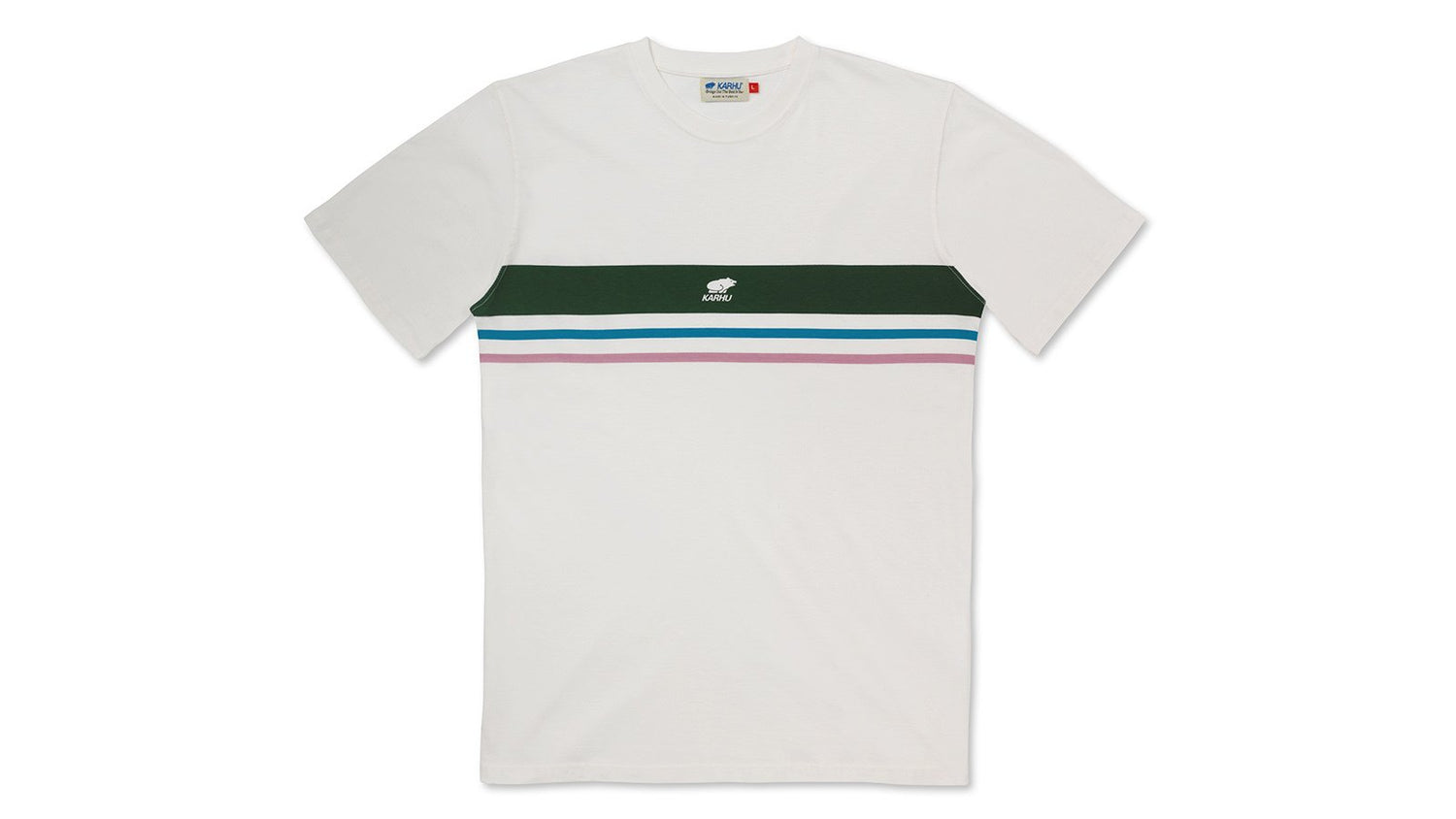 77125 T-SHIRT - BRIGHT WHITE / DARK FOREST