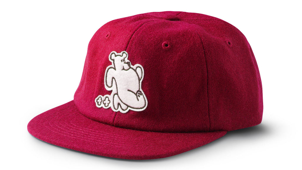 Trampas bear cap - lychee / white